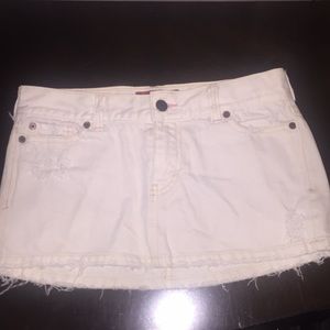 Hollister denim mini skirt